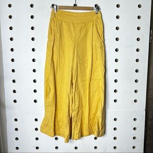 Cut Loose Yellow Paperbag Style Flowy Pants XS